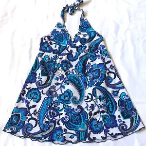 Sweet Escape paisley halter one piece swimsuit 8